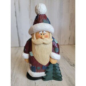 Crazy Mountain‎ folk art Santa Claus tree rustic home decor Xmas vintage